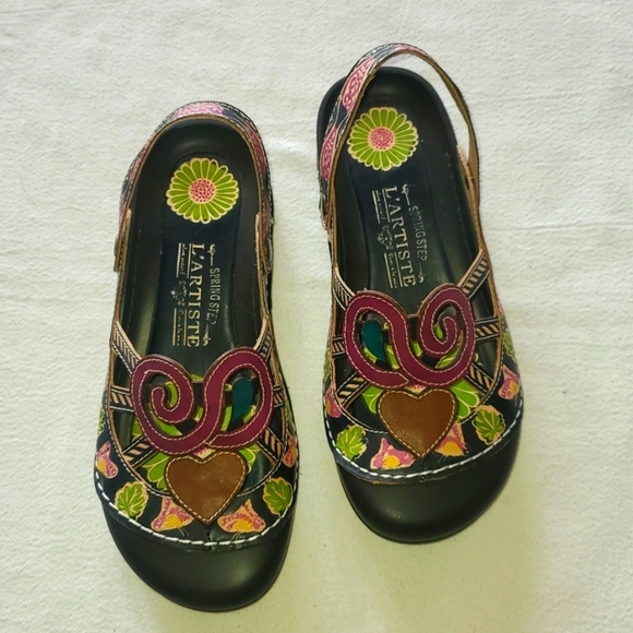 La Artiste by Spring Step Bombay slip in Clog Sz. 39 Multiple Colors - Picture 1 of 9